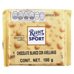 RITTER BLANCO AVELLANAS 100g