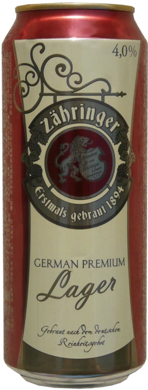 ZAHRINGER LAGER 500ml