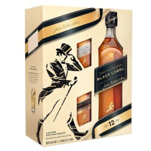 JW BLACK GIFT PACK 750ml