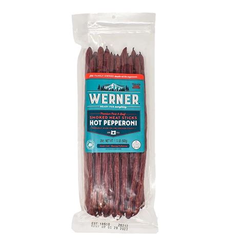 WERNER HOT PEPPERONI 38g