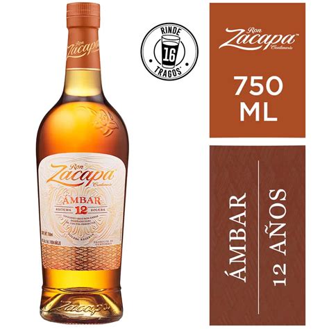 ZACAPA AMBAR 12 AÑOS 750ml